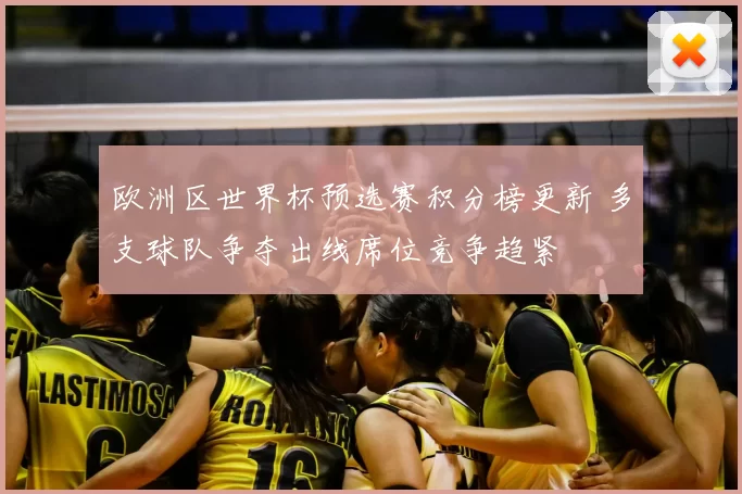 欧洲区世界杯预选赛积分榜更新 多支球队争夺出线席位竞争趋紧